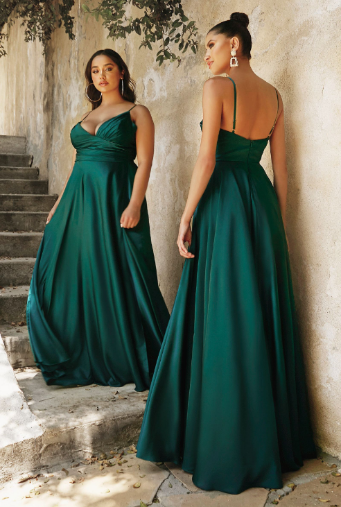 Soft Satin A-Line Gown - LL7485CBM