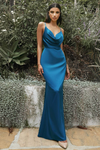 Fitted Satin Dress -LL7487BM