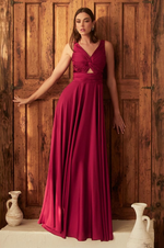 Satin Dress - LL7497BM