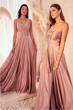 Satin Dress - LL7497BM