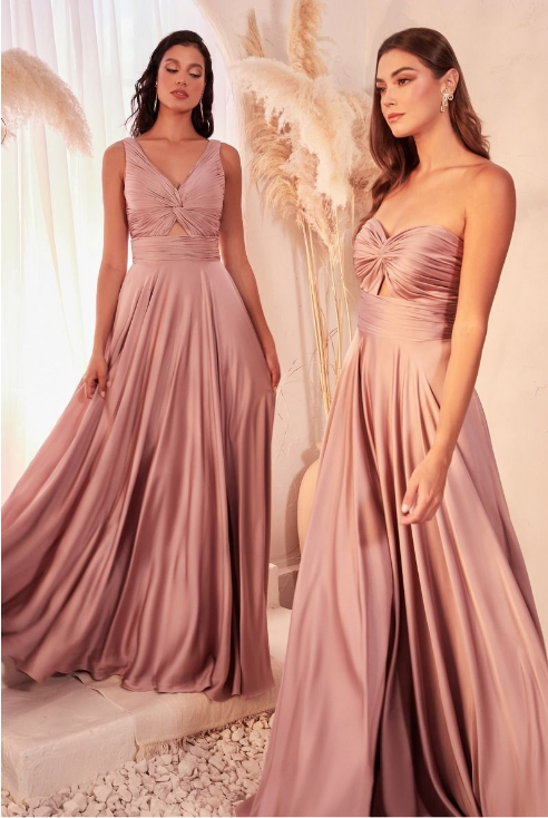 Satin Dress - LL7497BM