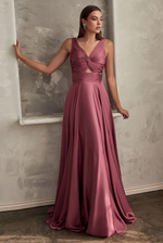 Satin Dress - LL7497BM