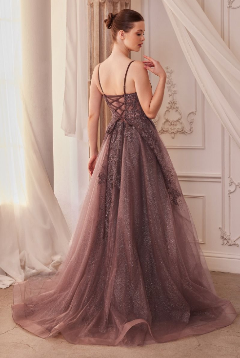 Embellished Tulle Gown - LL1261MB