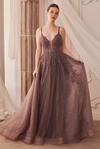 Embellished Tulle Gown - LL1261MB