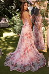 Floral Printed Gown - LL1290EV