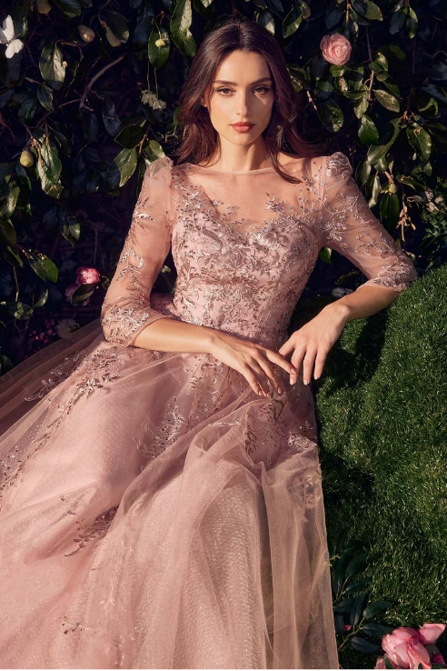 A-Line Tulle Gown - LL1352MB