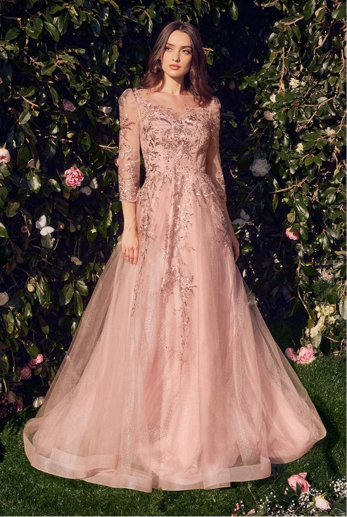 A-Line Tulle Gown - LL1352MB