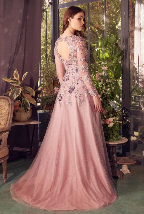 Sequin A-Line Dress - LL1356MB