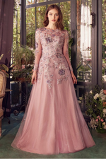 Sequin A-Line Dress - LL1356MB