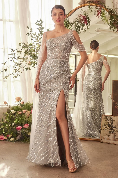 Glimmering Sheath Gown - LL1370MB