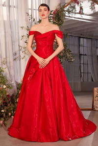 Off The Shoulder Ball Gown - LL1424MB