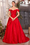 Off The Shoulder Ball Gown - LL1424MB