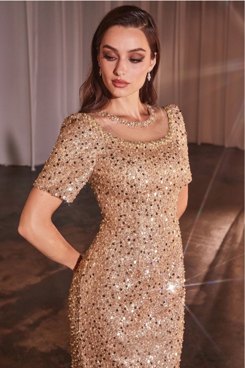 Cap sleeve Gown - LL151MB