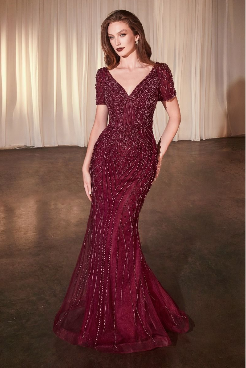 Beaded Gown - LL4019MB