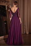Long Sleeve A Linde Dress - LL0171MB