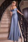 Off The Shoulder Satin Dress - LL325BM