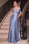 Off The Shoulder Satin Dress - LL325BM