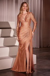 Stretch satin Gown - LL788MB