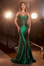 Satin Fitted Dress - LL820EV