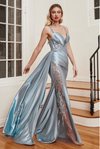 Satin Fitted Gown - LL417EV