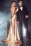 Satin Fitted Gown - LL417EV