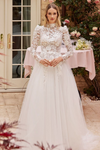 Long Sleeve Bridal Ballgown - LL433B