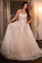 Lace A-Line Bridal Dress - LL477B