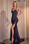 Satin Fitted Dress - LL499MB