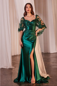 Satin Fitted Dress - LL499MB
