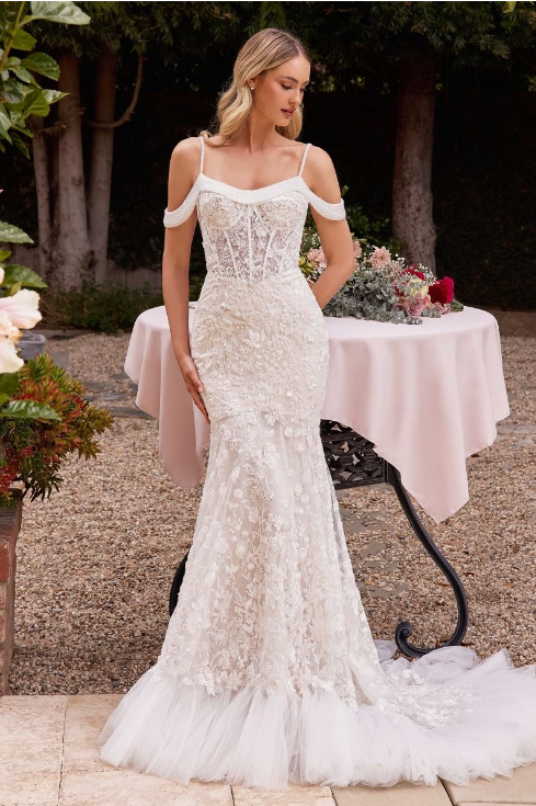Fitted Lace Bridal Gown - LL703B