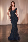 Beaded Fitted Dress - LL0029MB