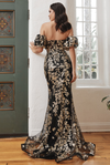 Glitter Floral Gown -LL844EV