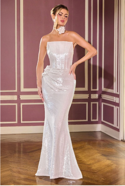 Strapless Sequin Dress - LL905FM