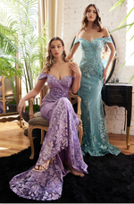 Off The Shoulder Mermaid Gown - LL014EV