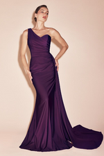Stretch Satin Gown - LL004BM