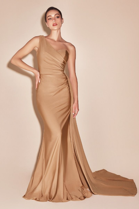 Stretch Satin Gown - LL004BM