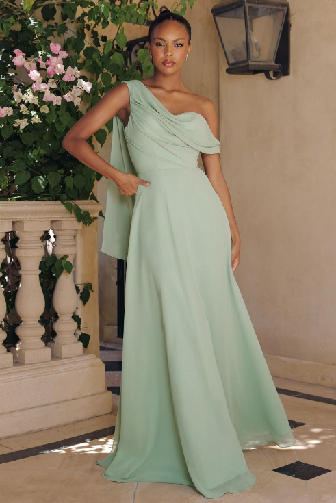 A line One Shoulder Dress - LL716BM