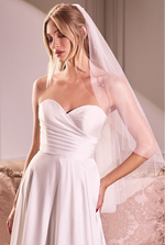 Elbow Length Pearl veil - LL006VL