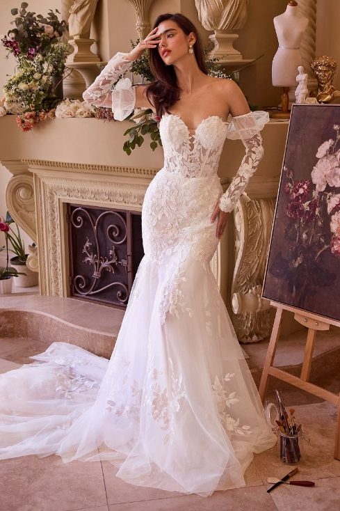 Lace Mermaid Gown - LL033B