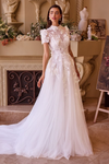 A-Line Removable Bridal Gown - LL040B