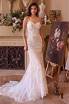 Lace Fitted Wedding Gown - LL044B