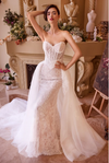 Lace Fitted Wedding Gown - LL044B