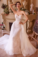 Lace Fitted Wedding Gown - LL044B