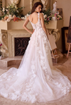 Floral Applique Bridal Gown - LL045B
