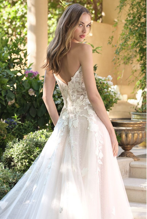 A Line Strapless Bridal Gown - LL070B