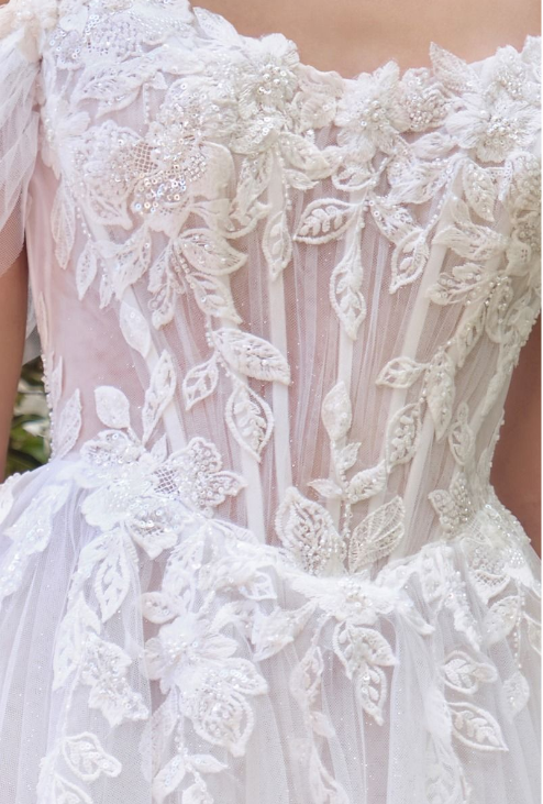 Off The Shoulder Bridal Gown - LL089B