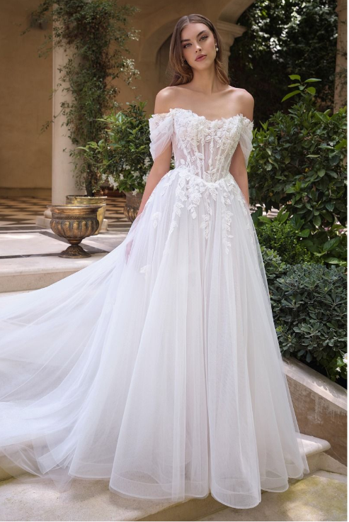 Off The Shoulder Bridal Gown - LL089B