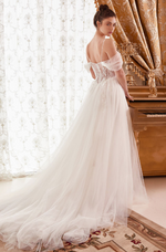 Layered A-Line Bridal Gown - LL307B