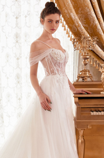 Layered A-Line Bridal Gown - LL307B