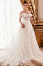 Layered A-Line Bridal Gown - LL307B